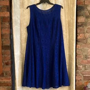 Royal Blue Rabbit Rabbit Rabbit dress